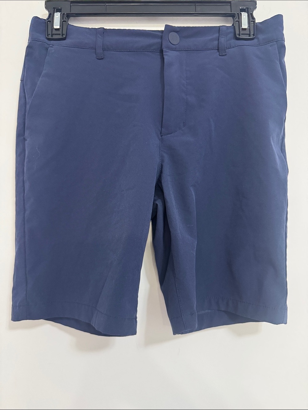 all in motion Navy Flat-Front Performance Shorts